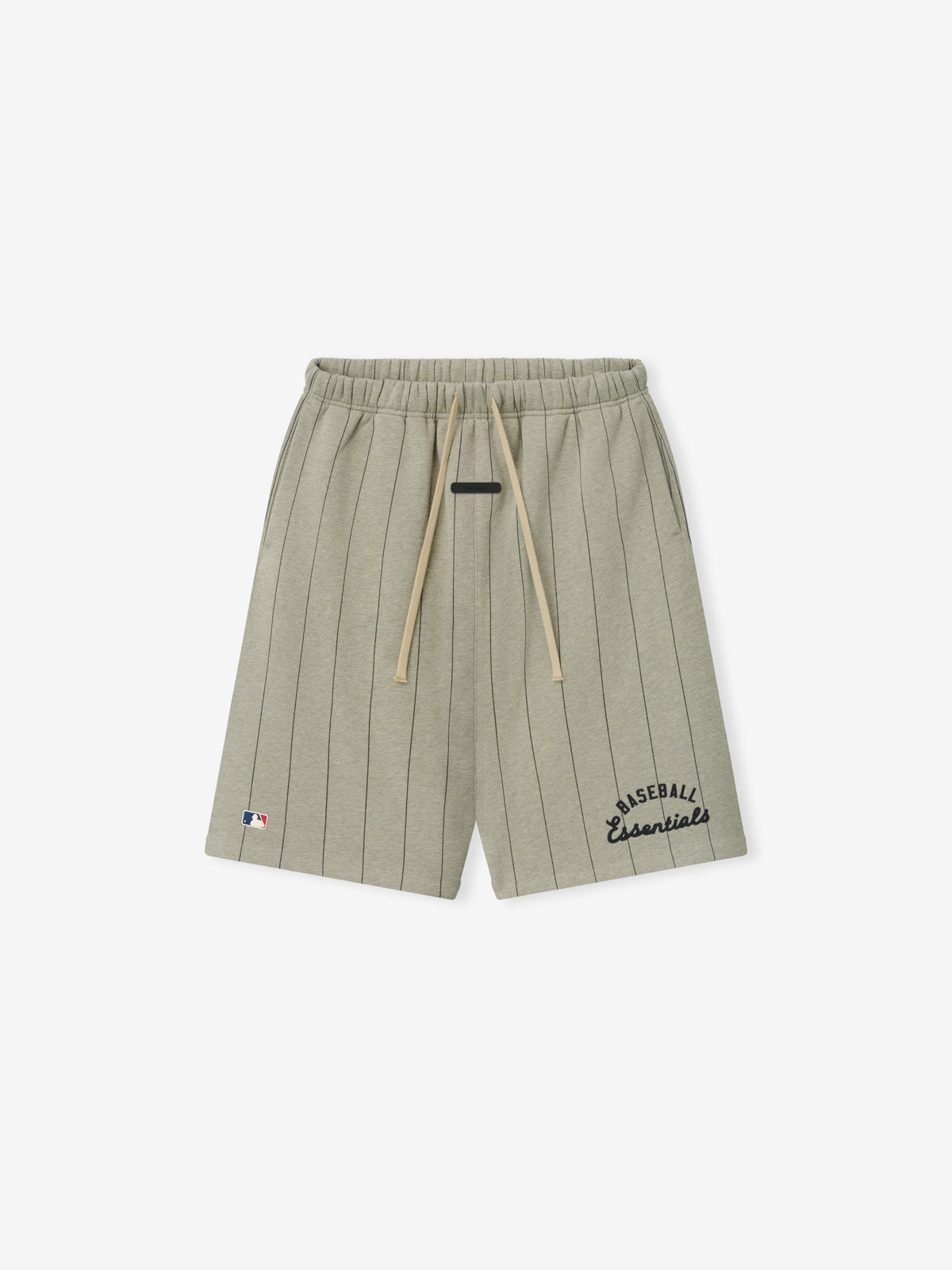 RW00219_MLB_90S_SWEATSHORT-SEAL_HEATHER_W_BLACK_PINSTRIPES_1